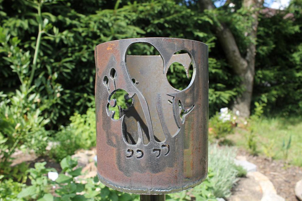Bild Gartenfackel Motiv Biene