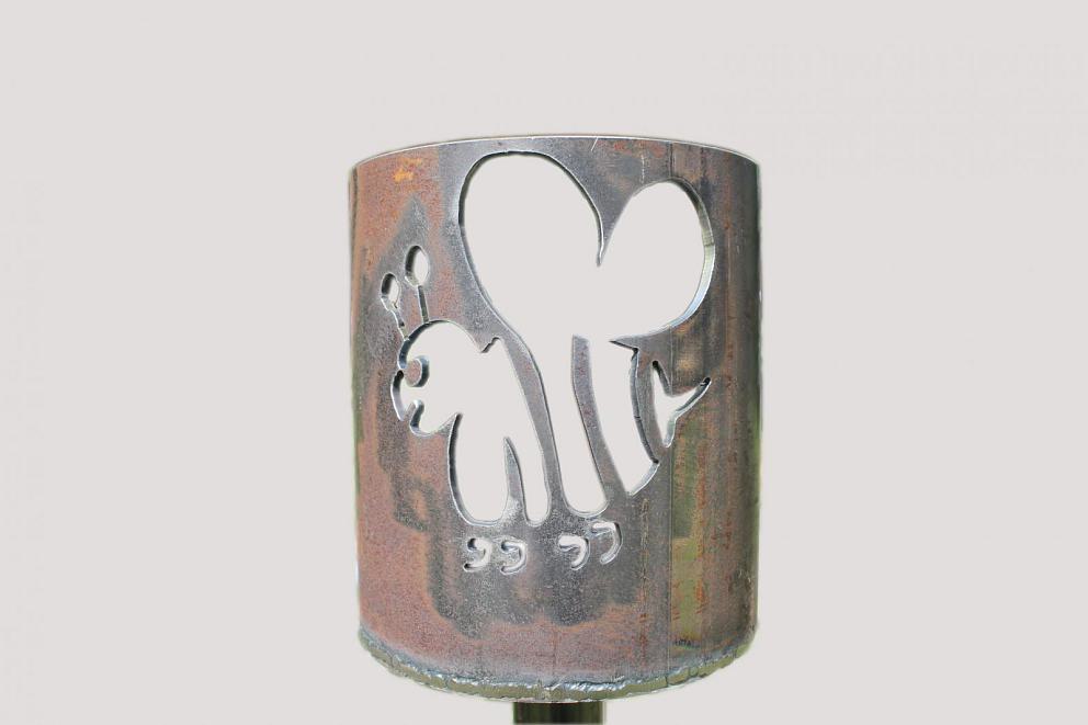 Bild Gartenfackel Motiv Biene