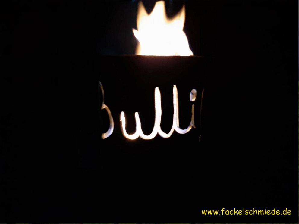 Bild Gartenfackel Bulli T2
