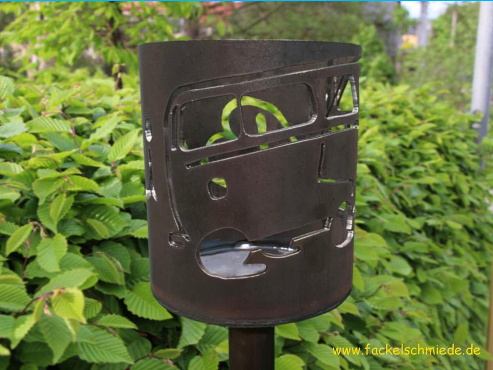 Bild Gartenfackel Bulli T2