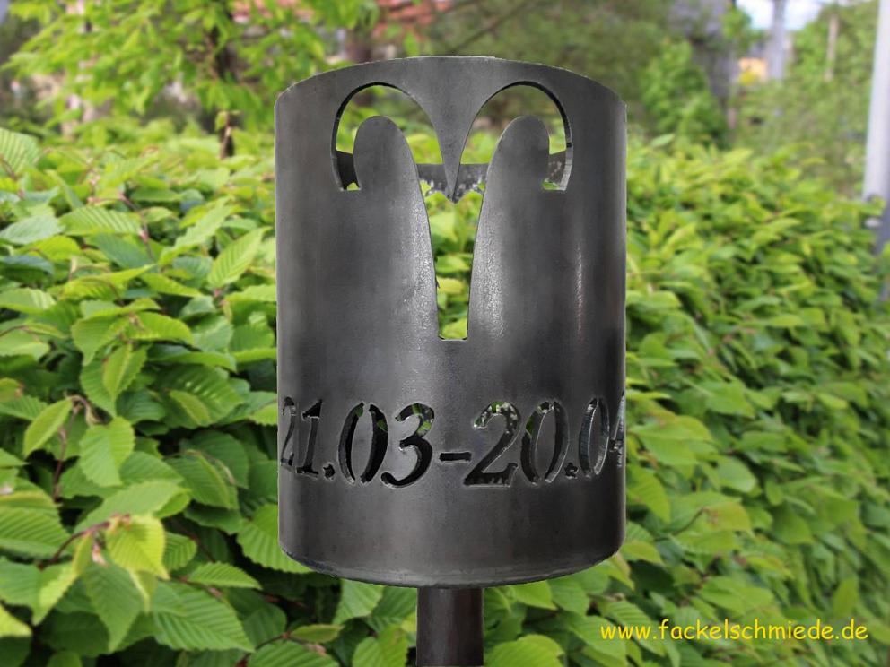 Bild Gartenfackel Sternzeichen Widder