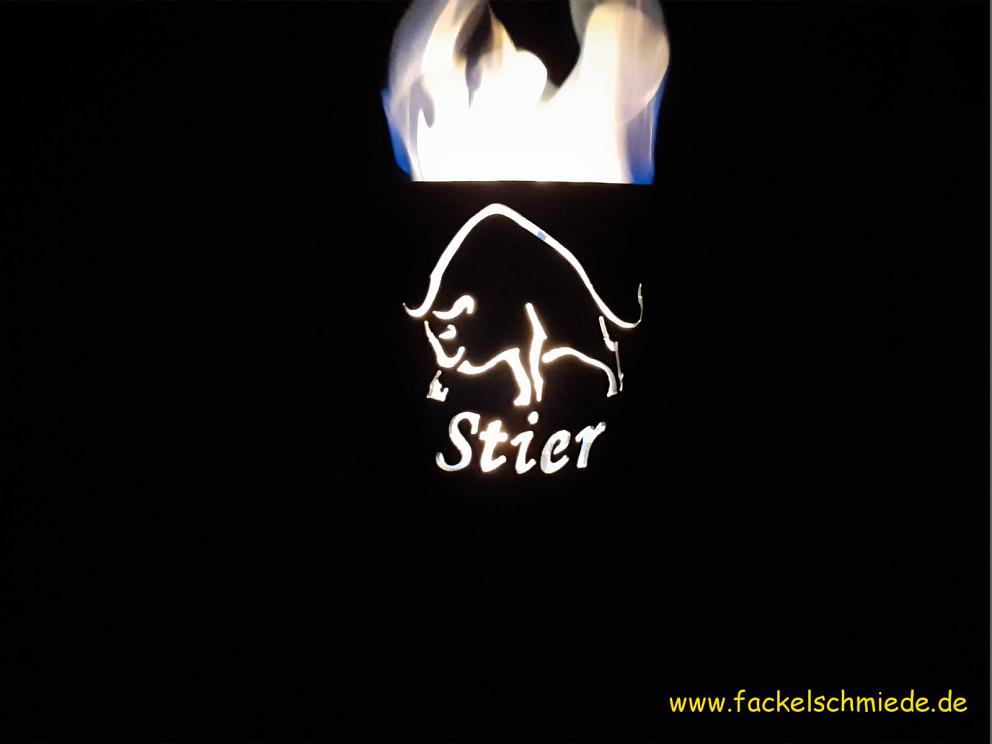 Bild Gartenfackel Sternzeichen Stier