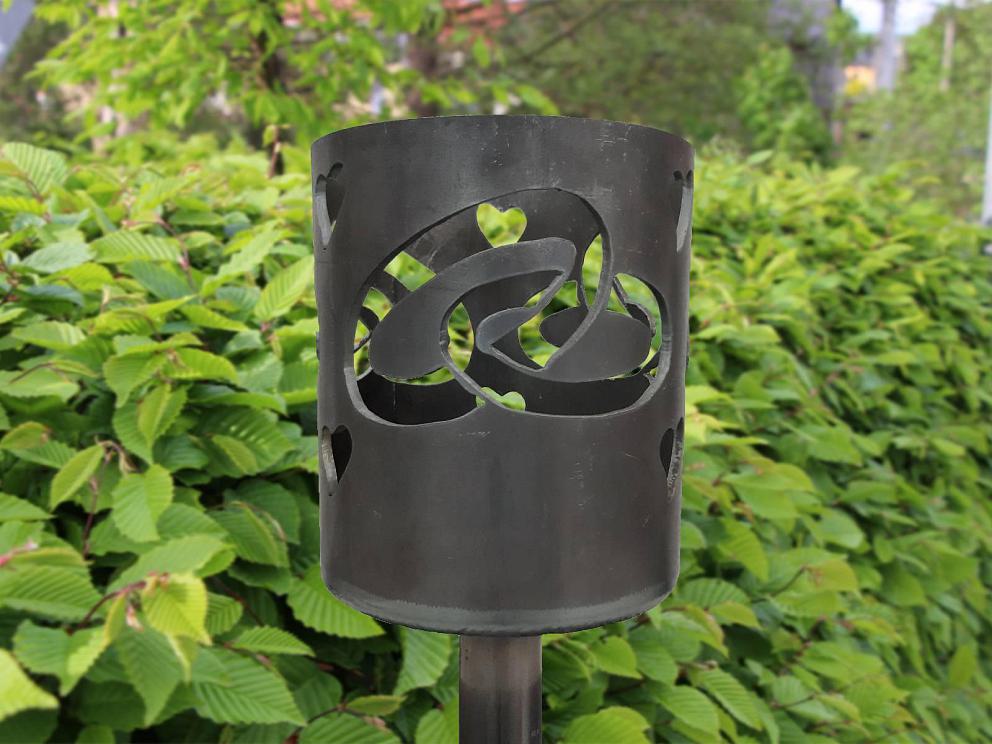 Bild Gartenfackel Eheringe