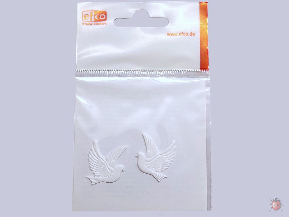 Bild Wachsdekor Taubenpaar 25 x 25 mm