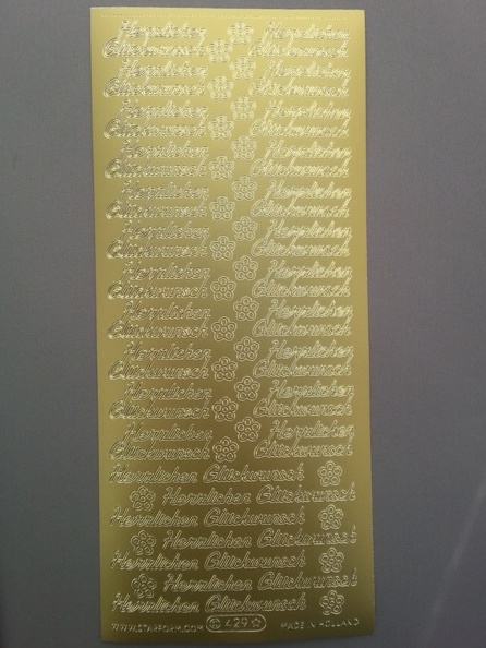 Bild Herzlichen Glückwunsch Starform 429 gold 