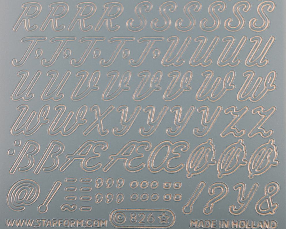 Bild Sticker Großbuchstaben Starform 826 hellblau 