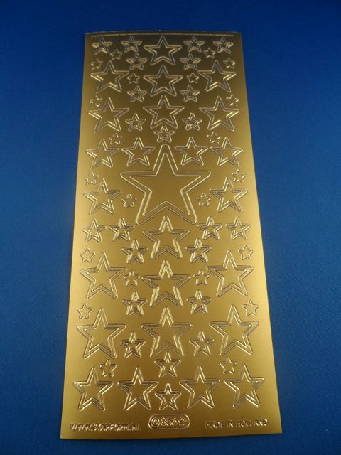 Bild Aufkleber Sterne gold Starform 856