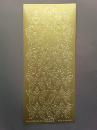 Bild Sticker Schmetterlinge gold Starform 0124