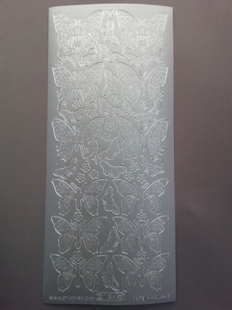 Bild Sticker Schmetterlinge silber Starform 0124