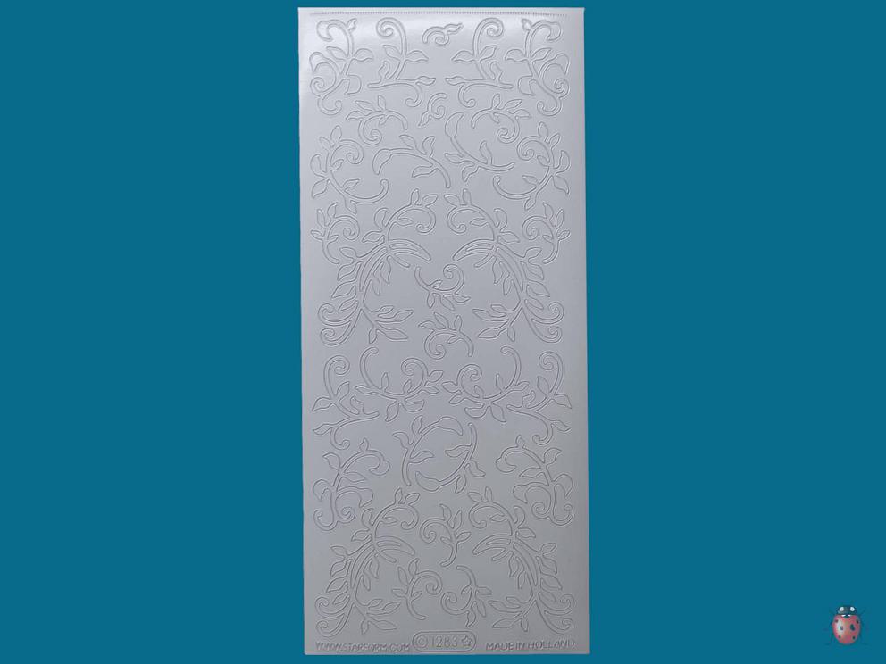 Bild Aufkleber Blätterranke weiß Starform 1283