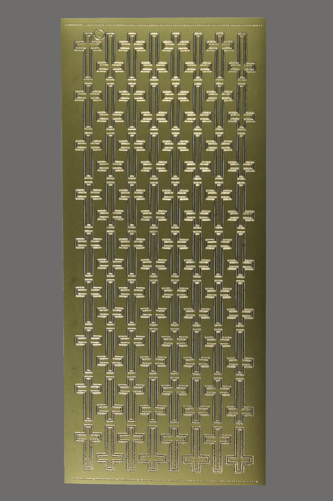 Bild Aufkleber Kreuze gold Starform 882