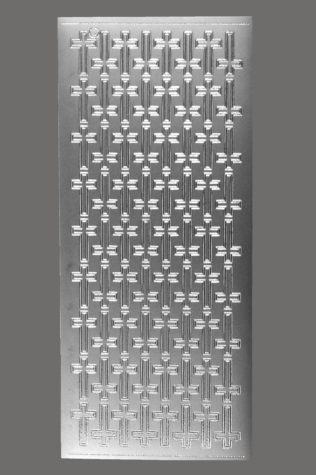 Bild Aufkleber Kreuze silber Starform 882