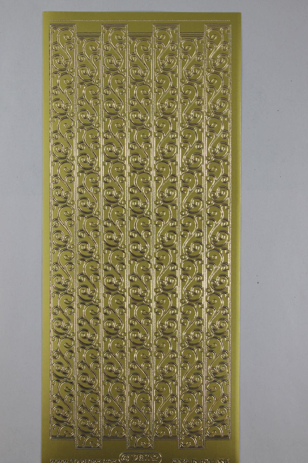 Bild Aufkleber Weinranke gold Starform 1280