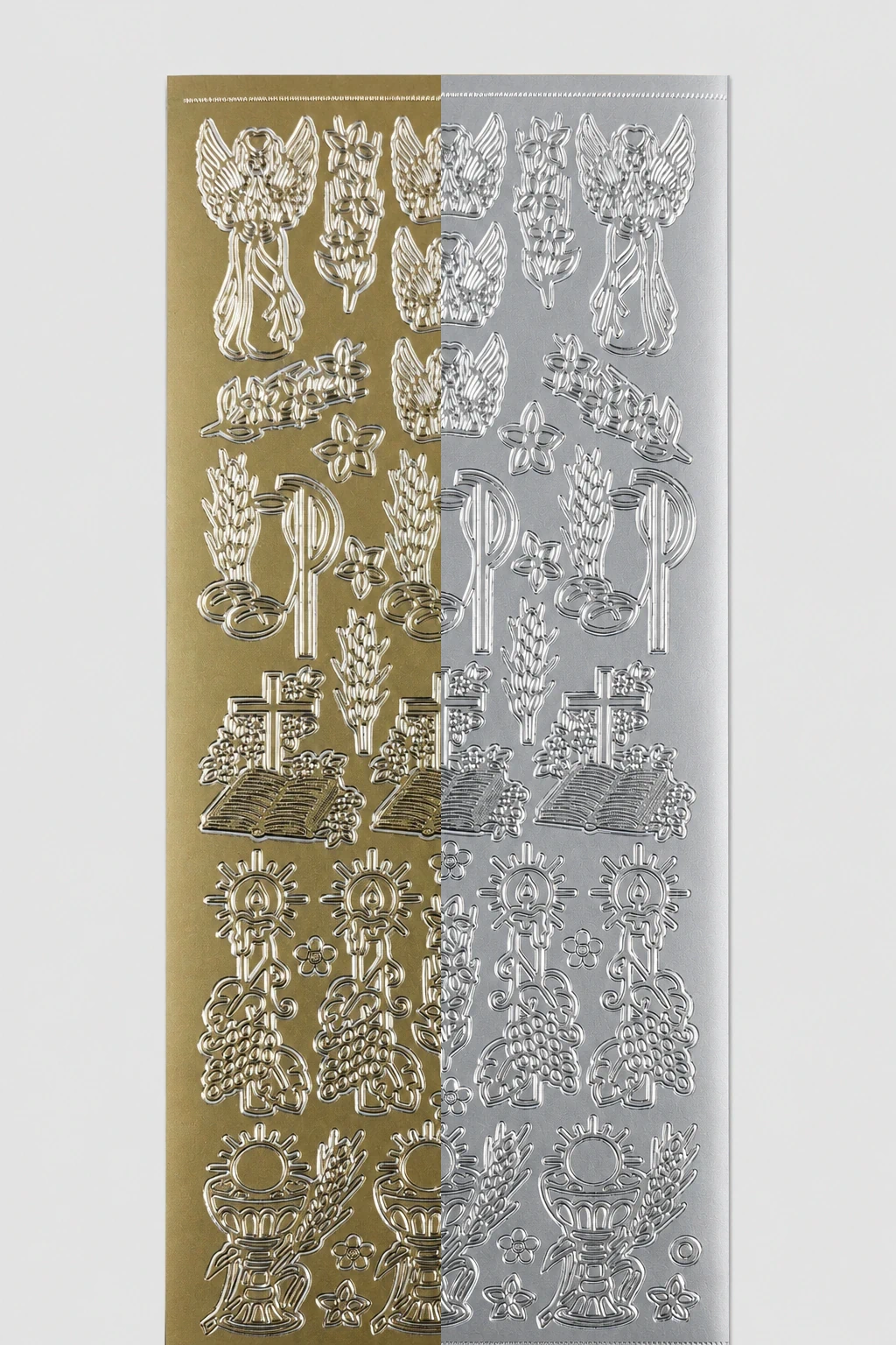 Bild Sticker Kommunion & Konfirmation – Gold – Religiöse Motive Starform 883