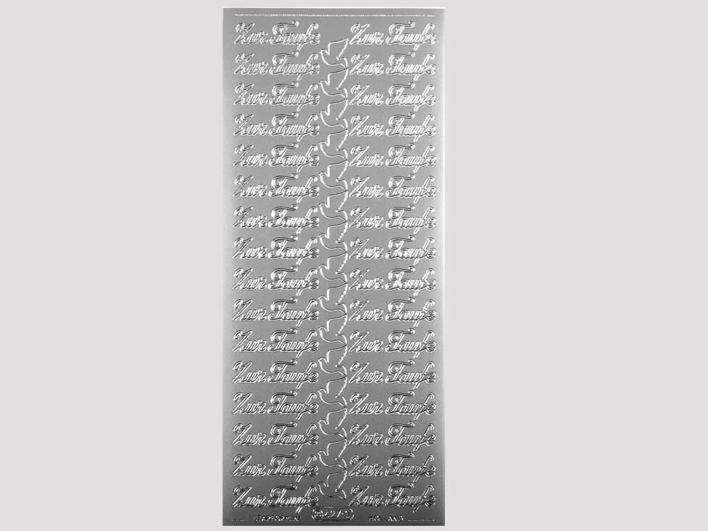 Bild Sticker Zur Taufe silber Starform 427