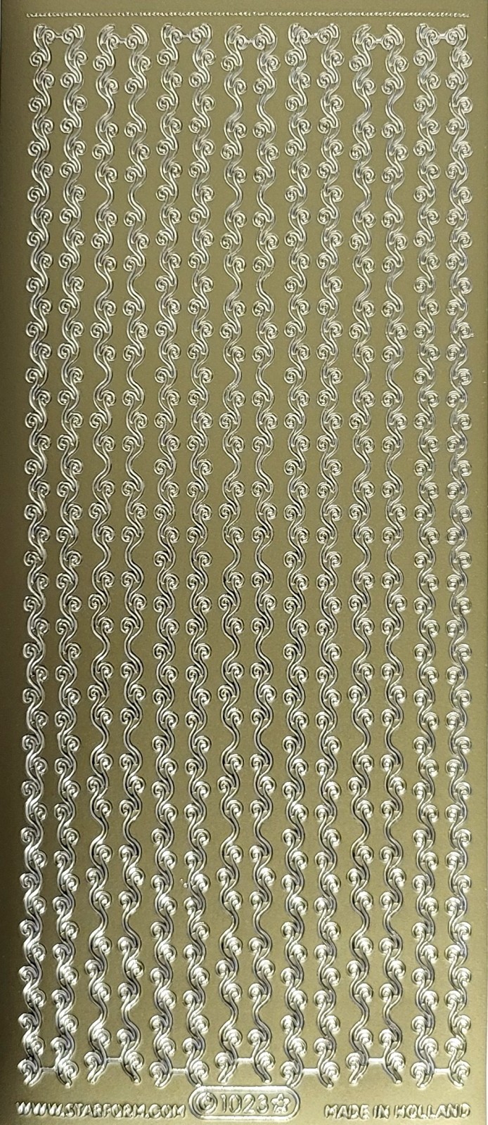 Bild Sticker Streifen gold Starform 1023