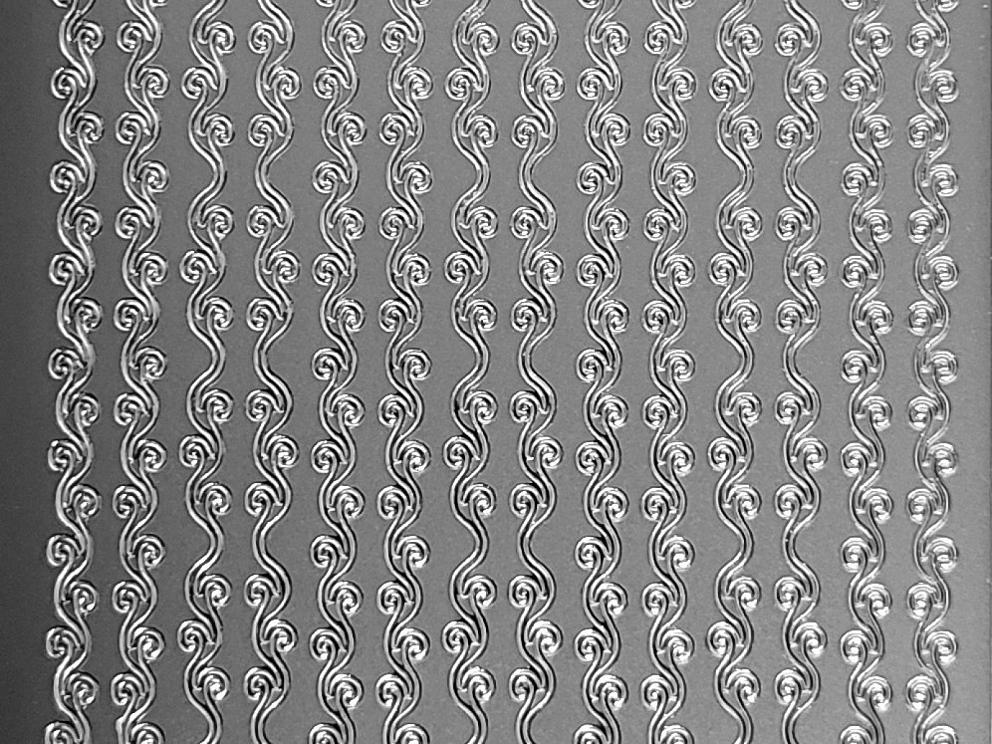 Bild Sticker Streifen silber Starform 1023