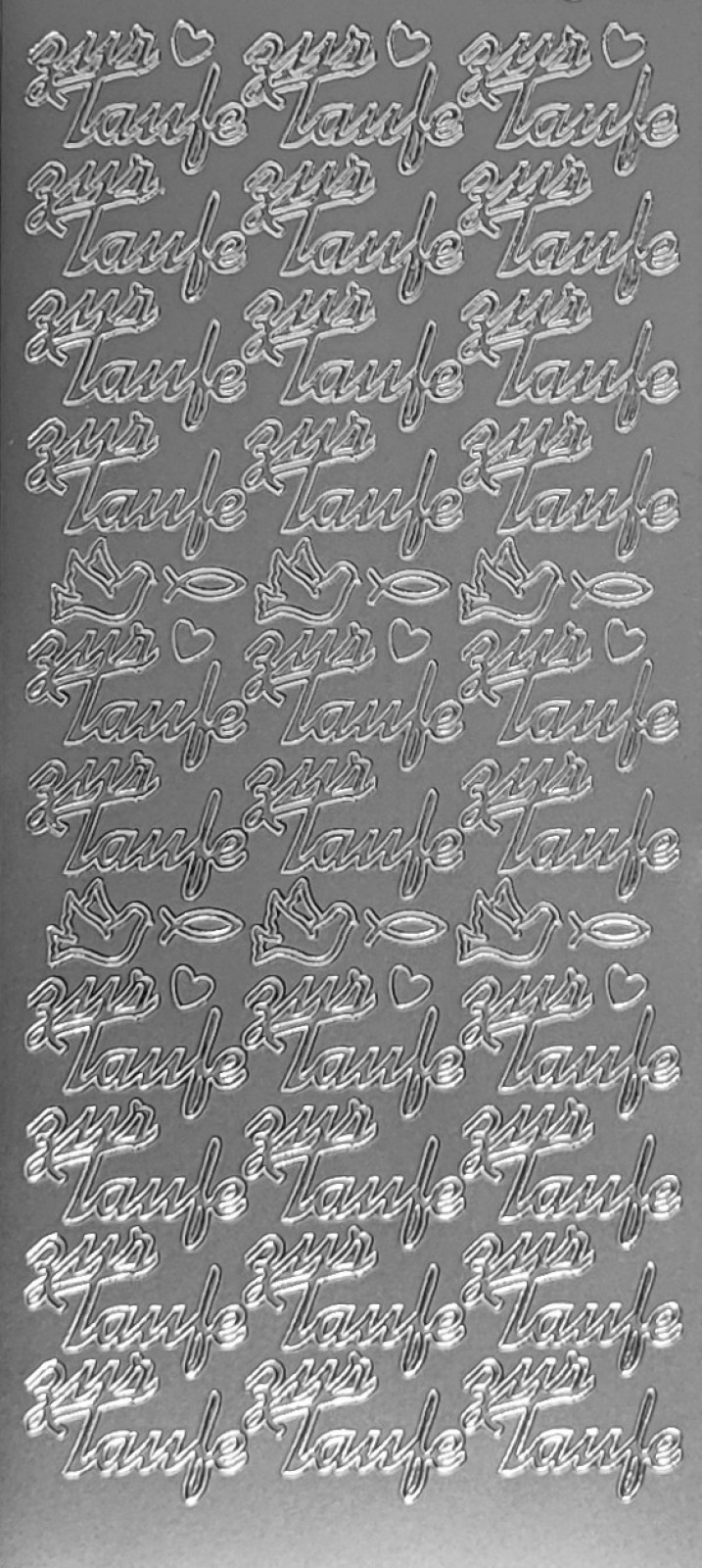Bild Sticker Zur Taufe gold