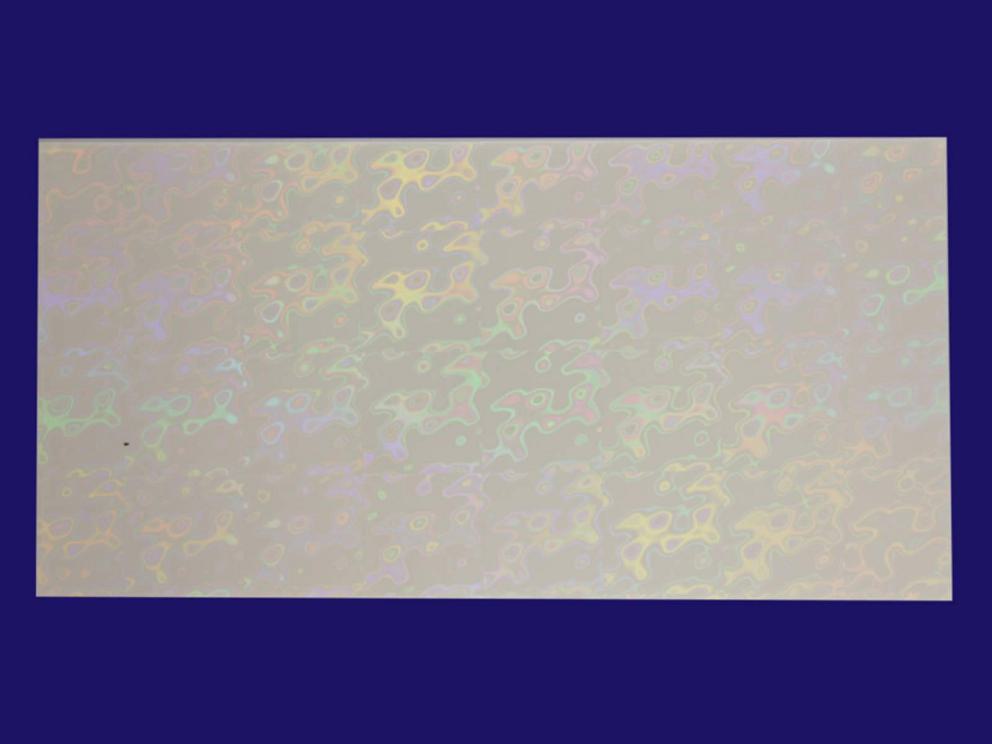 Bild Wachsplatte holografisch weiß