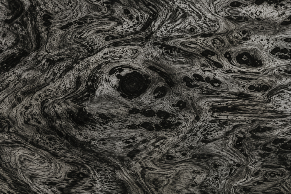Bild Wachsplatte Wolkenmarmor Schwarz-Grau – 200 x 100 x 0,5 mm