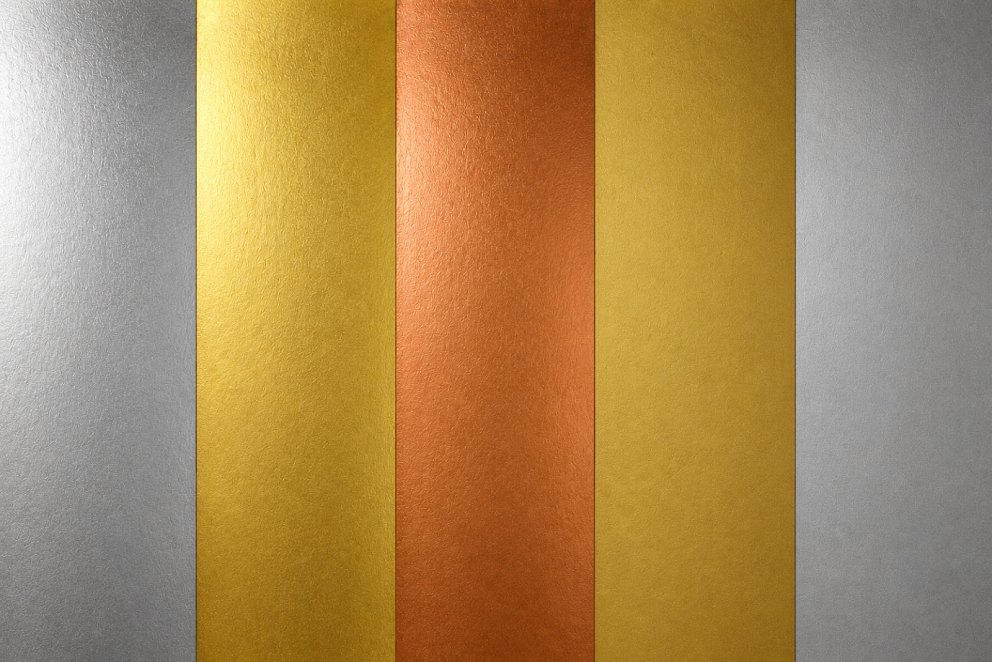 Bild Wachsplatte Gold metallic glänzend