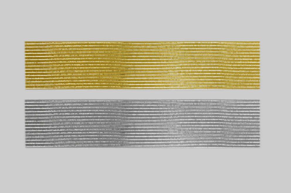 Bild Wachszierstreifen 2 mm x 200 mm rund gold glänzend 15 Stk