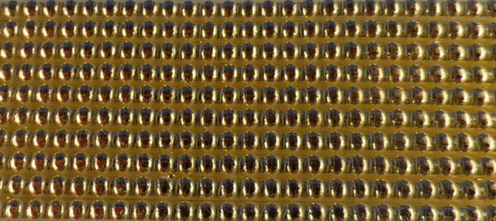 Bild Wachszierstreifen 2 mm x 200 mm Perlen gold metallic glänzend