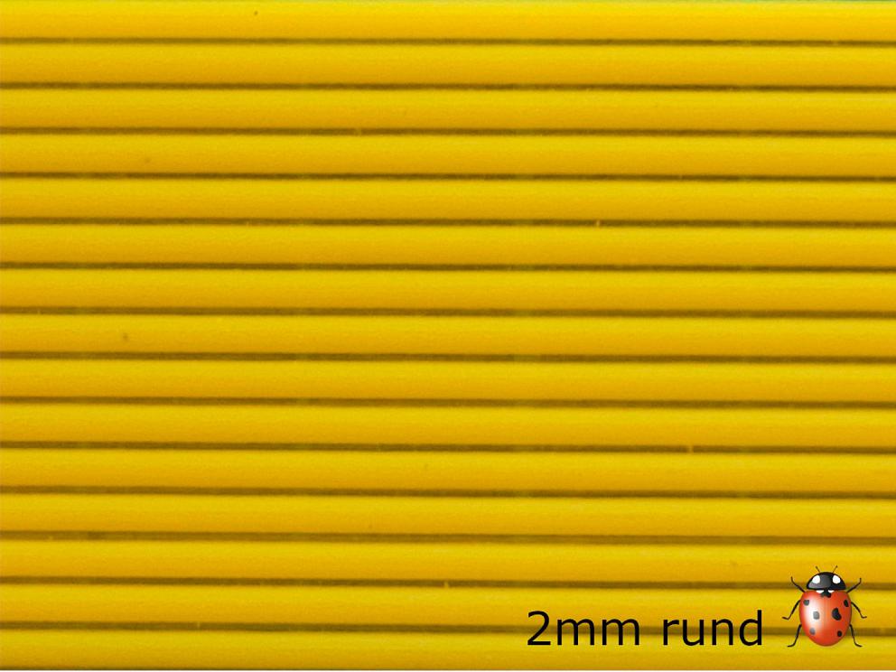 Bild Wachszierstreifen 2 mm x 200 mm rund 15 Stk sonnengelb