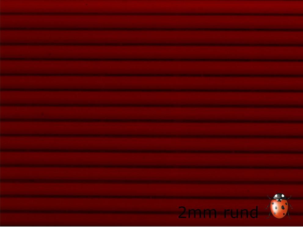 Bild Wachszierstreifen 2 mm x 200 mm rund 15 Stk karminrot