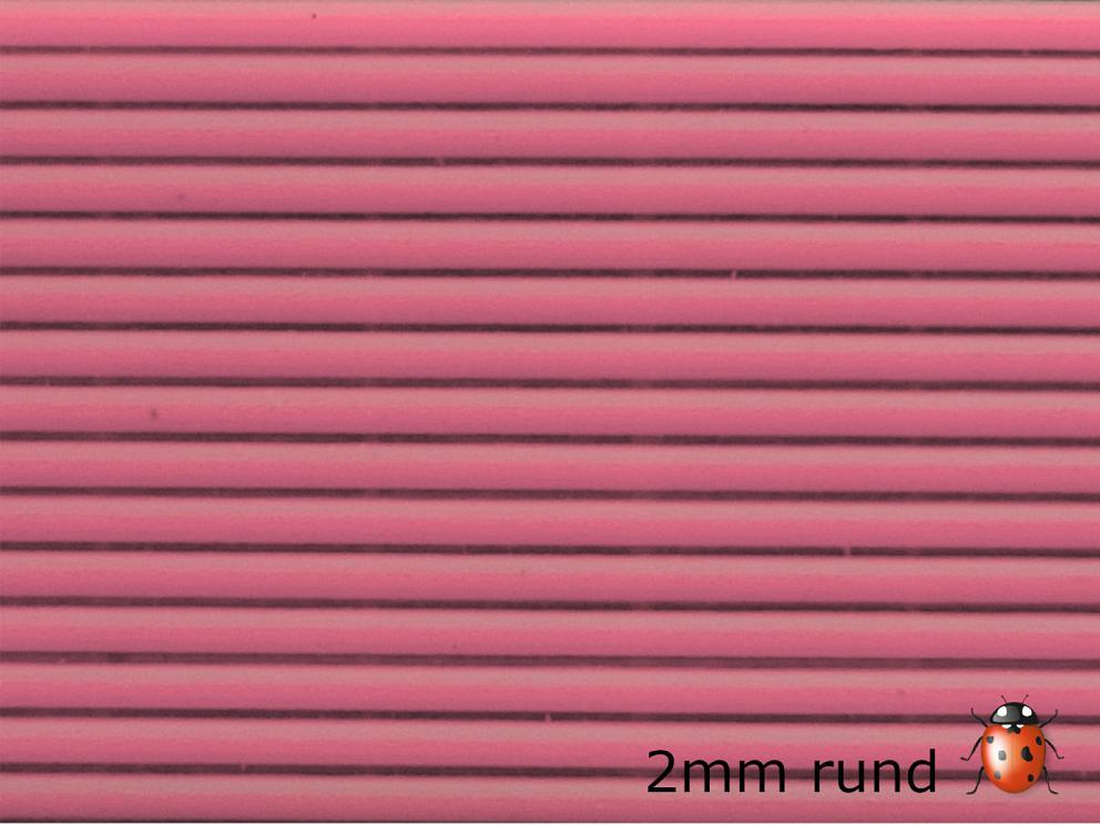 Bild Wachszierstreifen 2 mm x 200 mm rund 15 Stk rosa