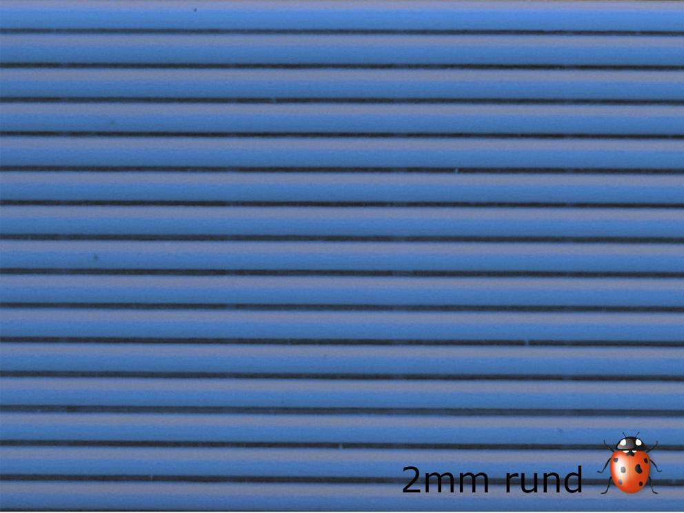 Bild Wachszierstreifen 2 mm x 200 mm rund 15 Stk hellblau