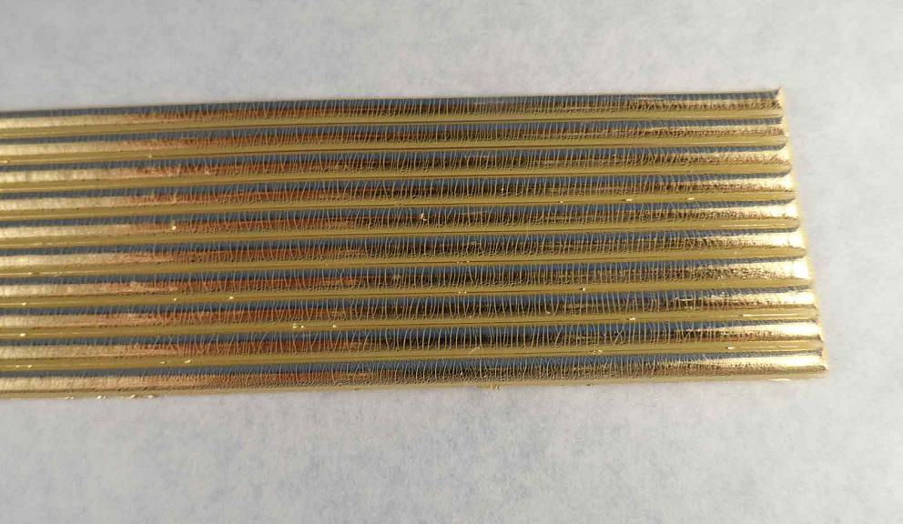 Bild Wachszierstreifen 3 mm x 200 mm rund gold glänzend 39 Stk