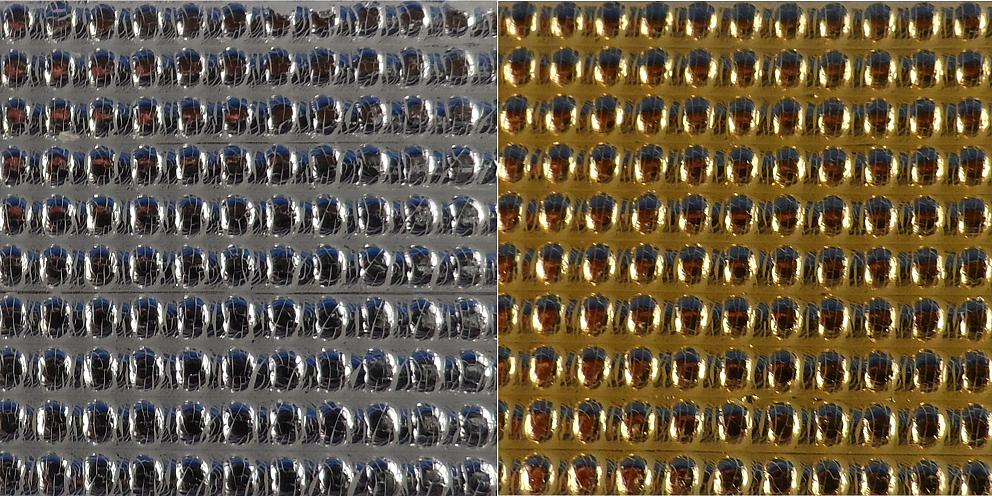 Bild Wachszierstreifen 2 mm x 200 mm Perlen gold metallic glänzend