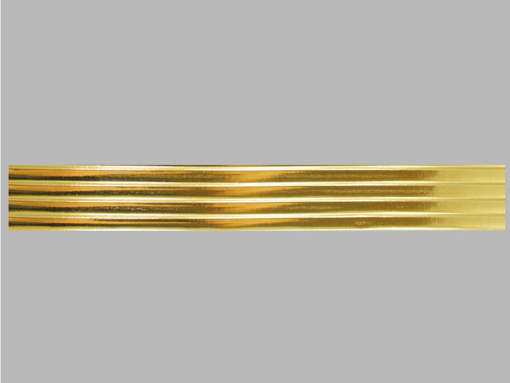 Bild Wachszierstreifen 7 mm x 200 mm flach gold glänzend 4 Stk