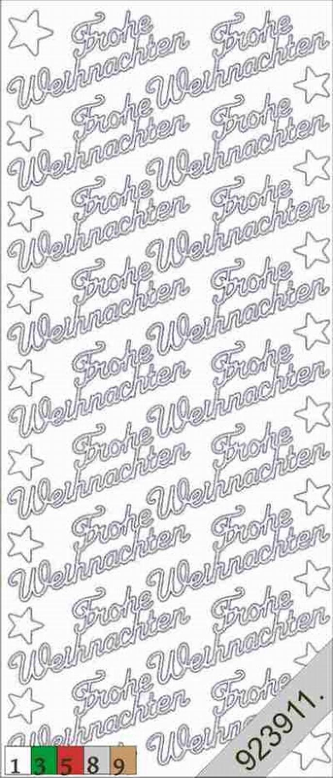 Bild Sticker Frohe Weihnachten grün Starform 450