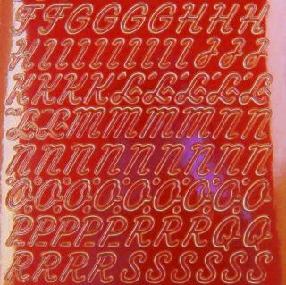 Bild Sticker Großbuchstaben Starform 826 rot