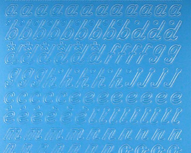 Bild Sticker Kleinbuchstaben Starform 825 hellblau